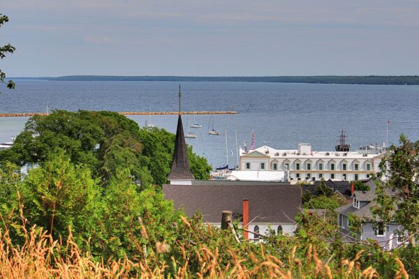 PURCHASE -- mackinac island waterfront view